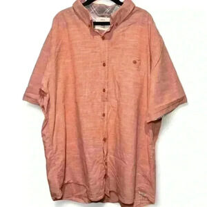 ⭐️ Weatherproof- Orange/White Tweed Pattern button down- Men’s XXL⭐️